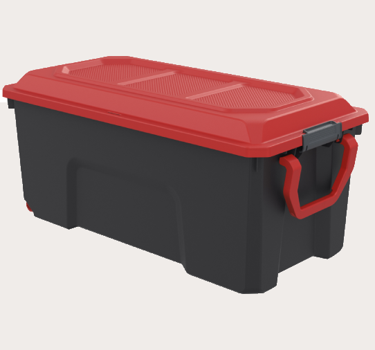 Malle LOCKER 75L noir/rouge 77,7x39,5x34cm - Zoom2
